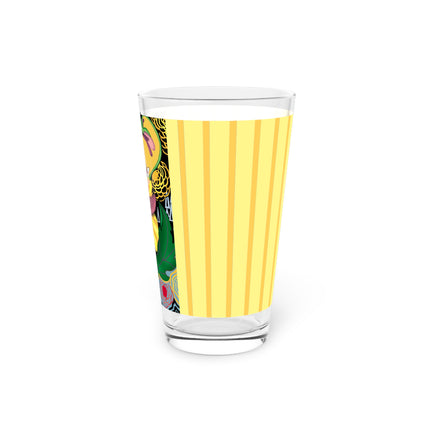 Enchanted Pansy Elegance Glass, 16oz