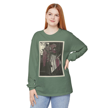 L’écran by Fernand Siméon Garment-dyed Long Sleeve T-Shirt