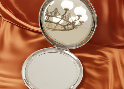 Snowman in Falling Snow Compact Travel Mirror