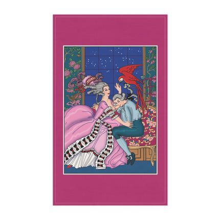The Jealous Parrot by George Barbier Kitchen Towel