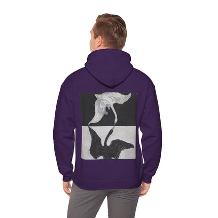 The Swan by Hilma af Klint Heavy Blend™ Hooded Sweatshirt