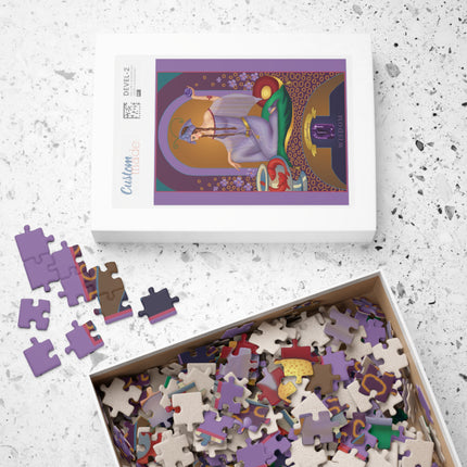 February & Amethyst (from the Gem Series) by Sofia Chiostri Puzzle (30, 110, 252, 500-Piece)
