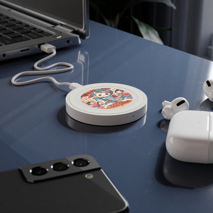Geisha Kitten's Enchanted Carousel Ride Quake Wireless Charging Pad