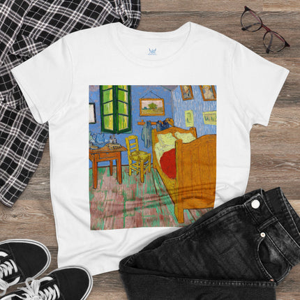 The Bedroom by Vincent van Gogh Women's Midweight Cotton Tee