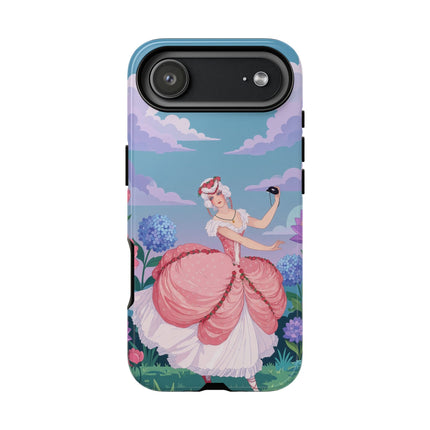 🎭🌸 The Lady Of The Secret Masquerade Phone Case – Art Deco Garden Fantasy