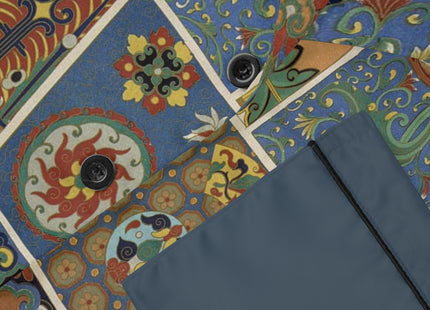 Chinois et Japonais by Auguste Racinet Women's Satin Pajamas (AOP)