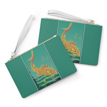 Golden Serenity Clutch Bag