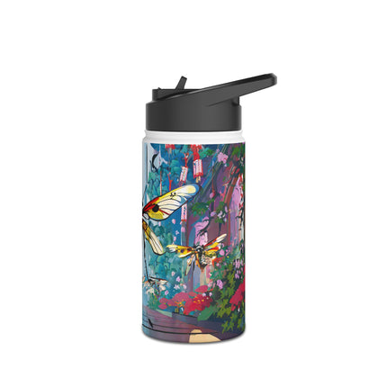 Neon Swarm Stainless Steel Water Bottle