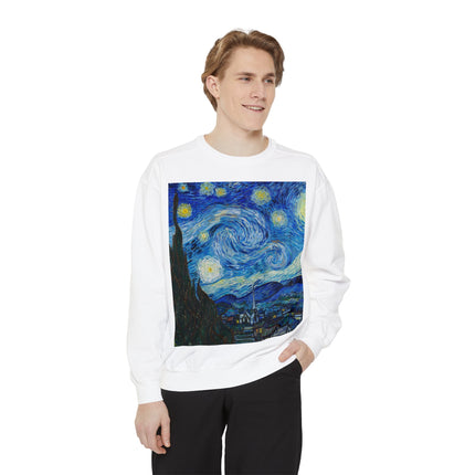 The Starry Night by Vincent Van Gogh Garment-Dyed Sweatshirt