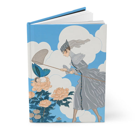 🦋🌸 The Lady Of The Butterfly Garden Hardcover Journal – Art Deco Floral Whimsy