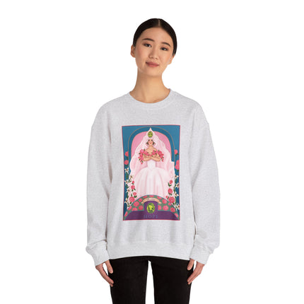 August & Peridot (from the Gem Series) by Sofia Chiostri Unisex Heavy Blend™ Crewneck Sweatshirt