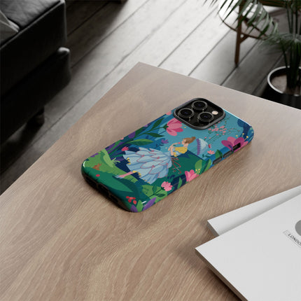 🌸☂️ A Stroll Through The Enchanted Forest Phone Case – Art Deco Floral Fantasy