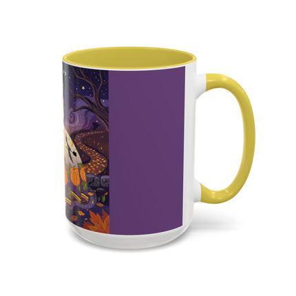 🎃🌙 The Pumpkin Moon Dress Colorful Mug – Whimsical Halloween Fashion