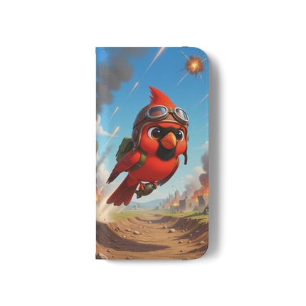 🐦✈️ The Cardinal Dive Bomber Flip Case – Bold Flight & Fearless Adventure