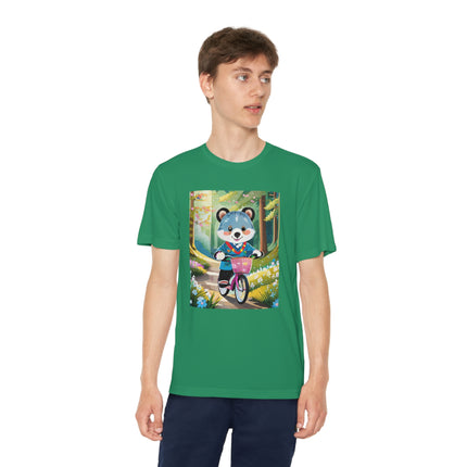 Furry Cyclist Youth Competitor Tee – Woodland Adventure & Playful Charm
