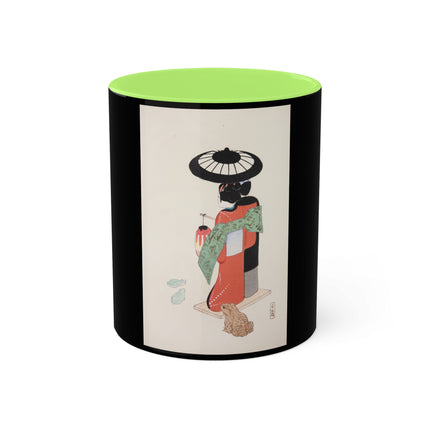 Illustrations of Japanese Toys Pl.020 by Kawasaki Kyosen Colorful Mugs, 11oz