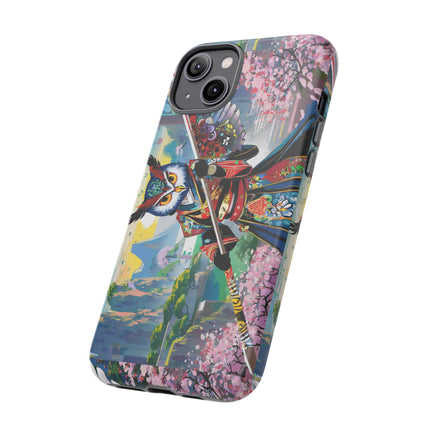 Cyberpunk Samurai Owl Phone Cases
