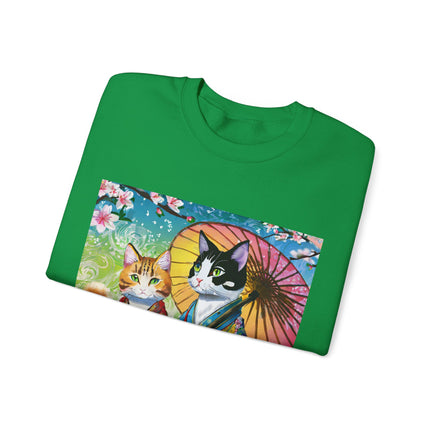 Kimono Kitties Unisex Heavy Blend™ Crewneck Sweatshirt