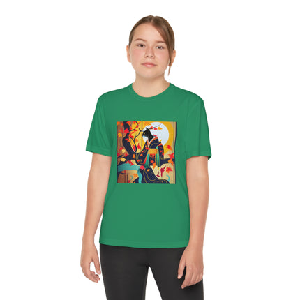 Black Cat in Kimono Youth Competitor Tee