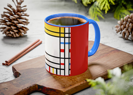Place de la Concorde by Piet Mondrian Colorful Mugs (11oz, 15oz)