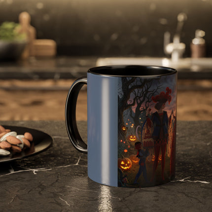 ♥️🎃 The Queen Of Hearts Halloween Masquerade Colorful Mug – Royal Halloween Fantasy