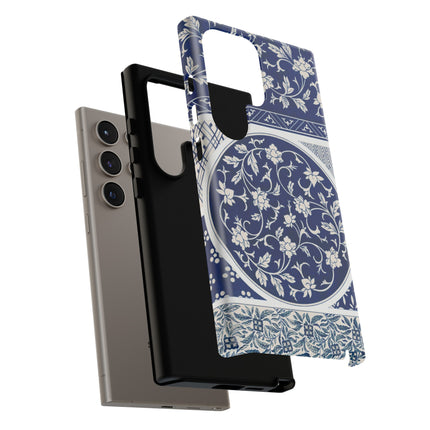 Blue Flower Pattern by Owen Jones Phone Cases