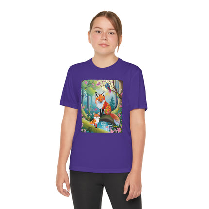 Mischievous Fox Youth Competitor Tee – Forest Fun & Whimsical Adventure