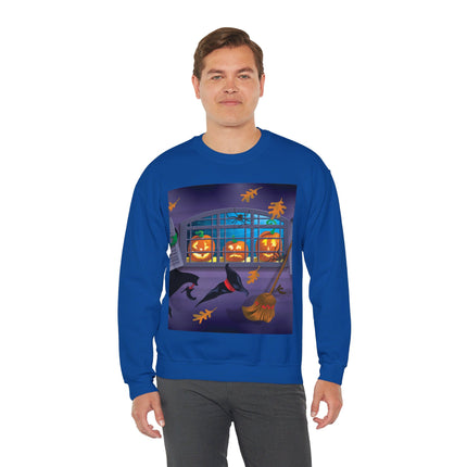 Whimsical Halloween Mischief Unisex Heavy Blend™ Crewneck Sweatshirt
