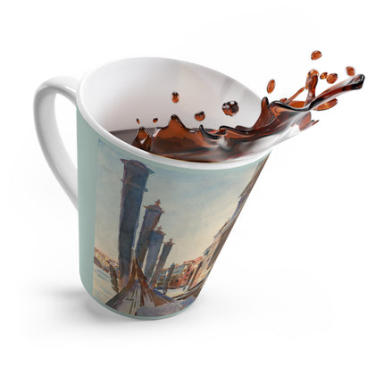 Gondola Moorings on the Grand Canal by John Singer Sargent Latte Mug
