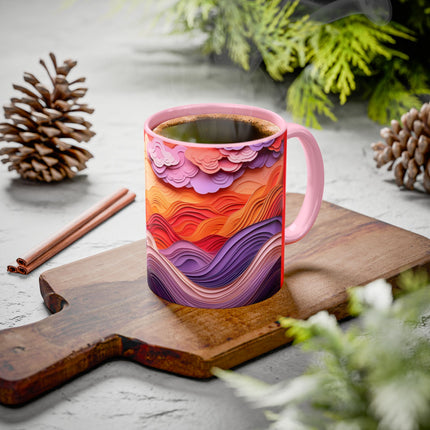 Dramatic Sunset Sky Colorful Mugs (11oz, 15oz)