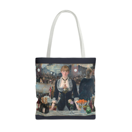 A Bar at the Folies-Bergère by Edouard Manet Tote Bag (AOP)