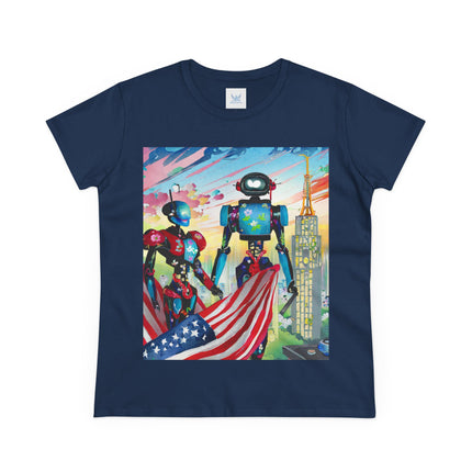 High Fashion Cyberpunk CIA Robots Cotton Tee