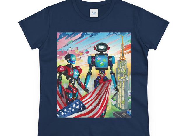 High Fashion Cyberpunk CIA Robots Cotton Tee