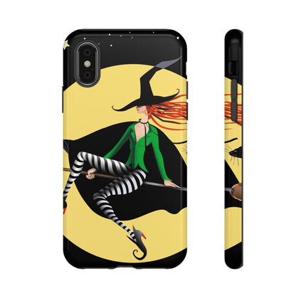 A Witch’s Moonlit Flight Phone Cases