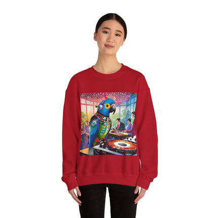 Parrot DJ Unisex Heavy Blend™ Crewneck Sweatshirt