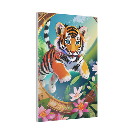 Majestic Tiger Cub Matte Canvas, Stretched, 0.75"