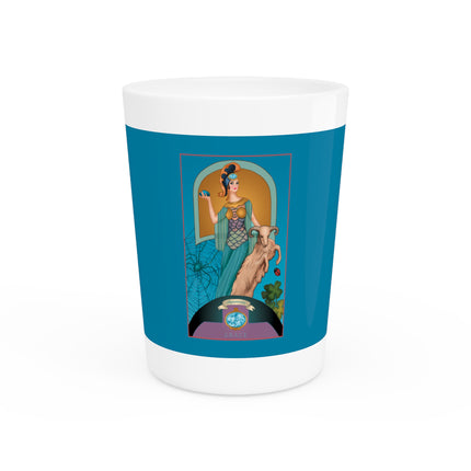 March & Aquamarine (Gem Series) by Sofia Chiostri Ceramic Shot Glass