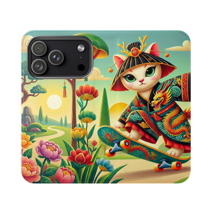 🛹🐉 Dragon Dance on Wheels Flip Case – Bold Adventure & Dynamic Grace