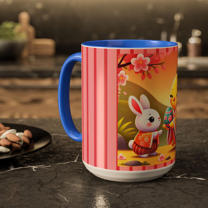 Whimsical Springtime Exchange Colorful Mugs (11oz, 15oz)