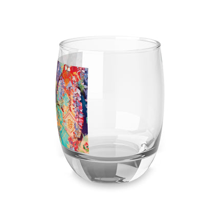 Golden Wisteria Symphony Whiskey Glass