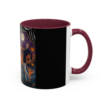 🏹🎃 Cupid's Arrow At Pumpkin Moon Manor Colorful Mug – Romantic Halloween Charm