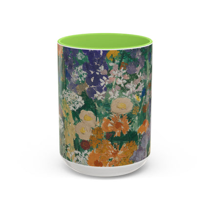 Flowers on the Mountain by August Babberger Colorful Mugs (11oz, 15oz)