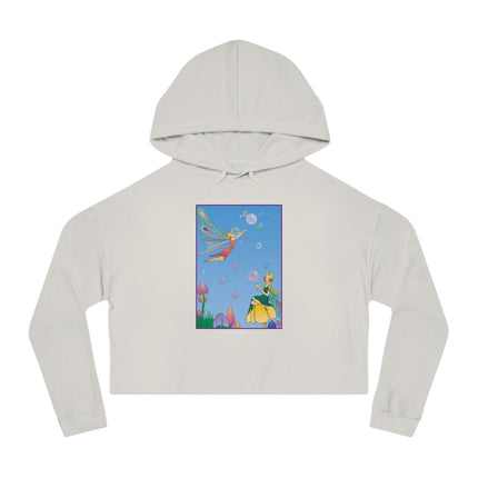 Blossoming Fairy Magic Cropped Hooded Sweatshirt