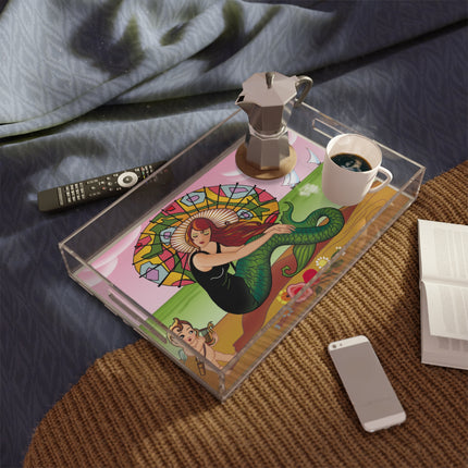 Siren Serenade by Carlo Chiostri Acrylic Serving Tray