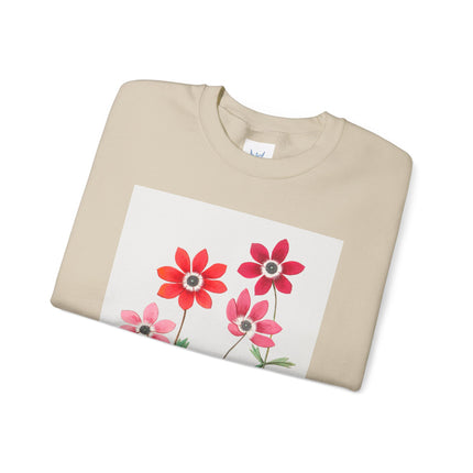 Anemoon, Anemone by Anselmus Boëtius de Boodt Heavy Blend™ Crewneck Sweatshirt