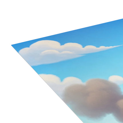 🦅✈️ The Little Sky Scout Greeting Card – Whimsical Animal Adventure