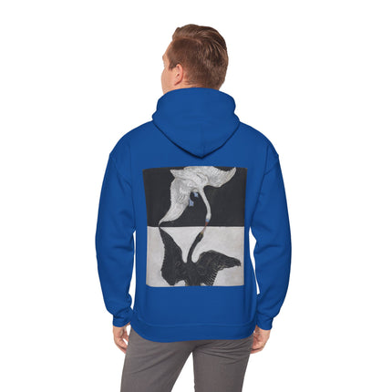 The Swan by Hilma af Klint Heavy Blend™ Hooded Sweatshirt