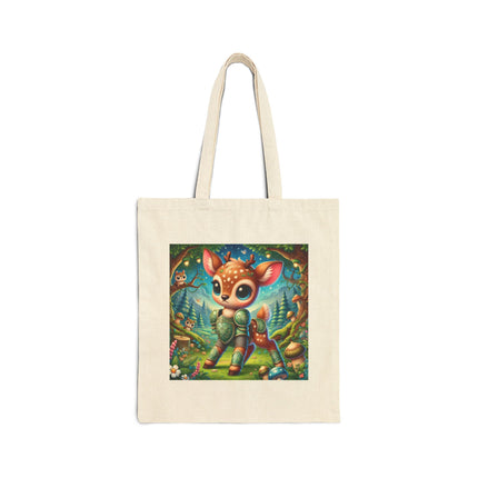 Fawn Defender Cotton Canvas Tote Bag