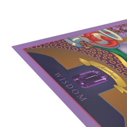 February & Amethyst (from the Gem Series) by Sofia Chiostri Postcards (envelopes included) - Bundles of 10, 30, 50 Pieces