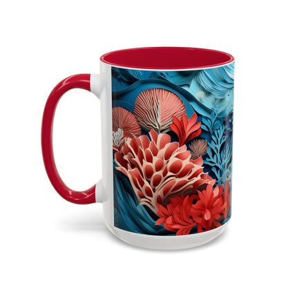 Enchanting Underwater Scene Colorful Mugs (11oz, 15oz)
